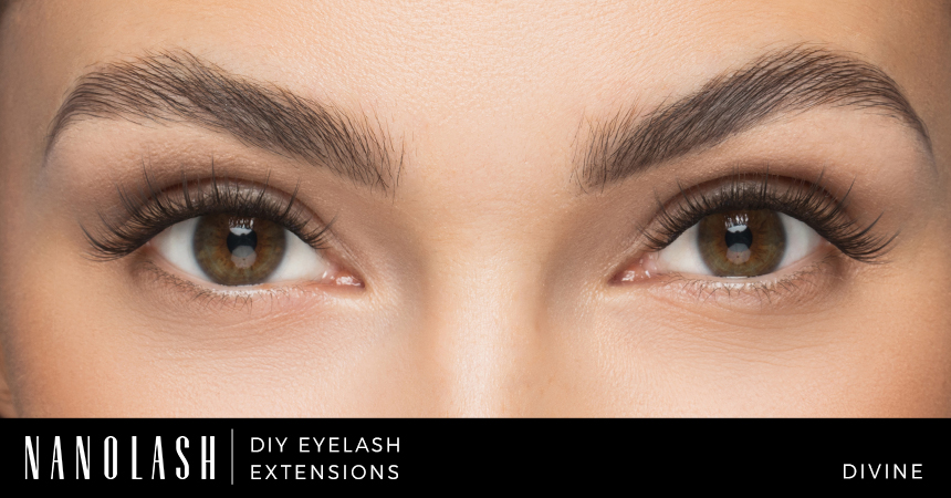 Dokonalý vzhľad mihalníc s klastrovými mihalnicami od Nanolash – DIY Eyelash Extensions!